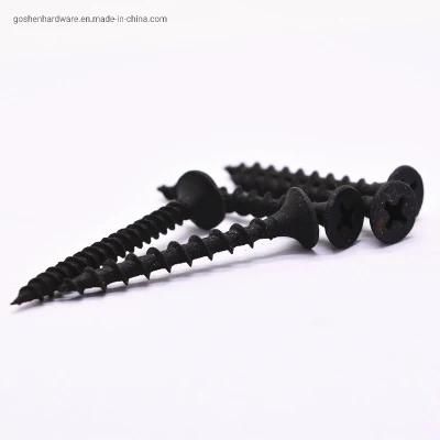 Cross Recessed Countersunk Phillip Black Phosphated Gypsum Dry Wall Screw