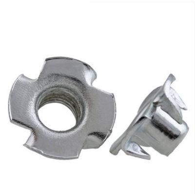 Stainless Steel T-Nut with Four Prongs DIN1624