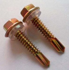 Hex Head Self-Drilling Screw, Zinc Plated