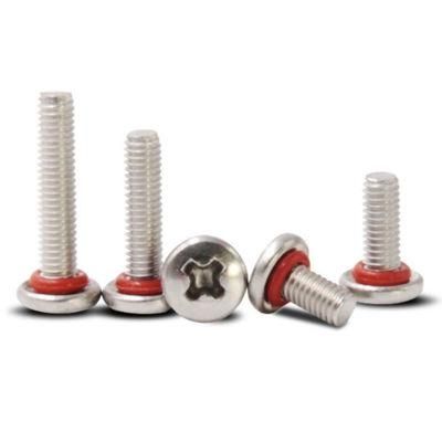 High Quality Pan Cross Head Locking Screws with Rubber Washers