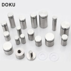 Factory Manufacturing Customized Sign Holder Screw Standoff Pins Spacer Stainless Steel for Aggreko Glass Fitting