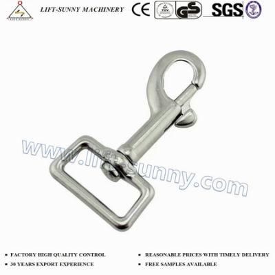 304 316 Stainless Steel Spring Snap Hook with Squre Head