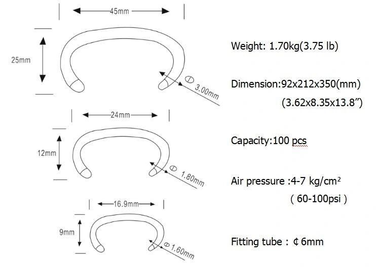 Hot Sell Zinc C Hog Ring Shank Nails C Rings