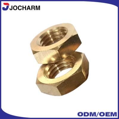 Standard and Non-Standard Brass Copper Thin Hex Jam Nut