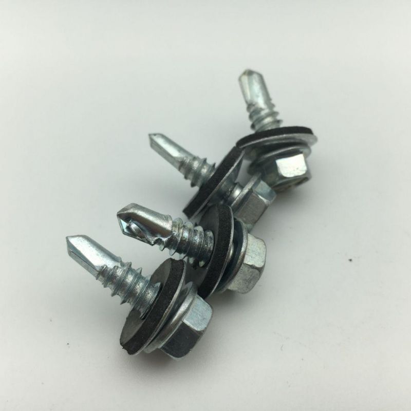 DIN7504K Hex Self Drilling Screw with EPDM Washer