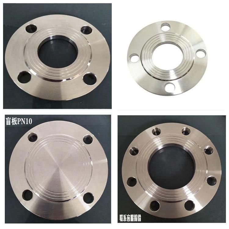 304 Stainless Steel Flange Pn16 Blind Plate Chemical Department Flat Welding Flange Pn10 Butt Welding 316L