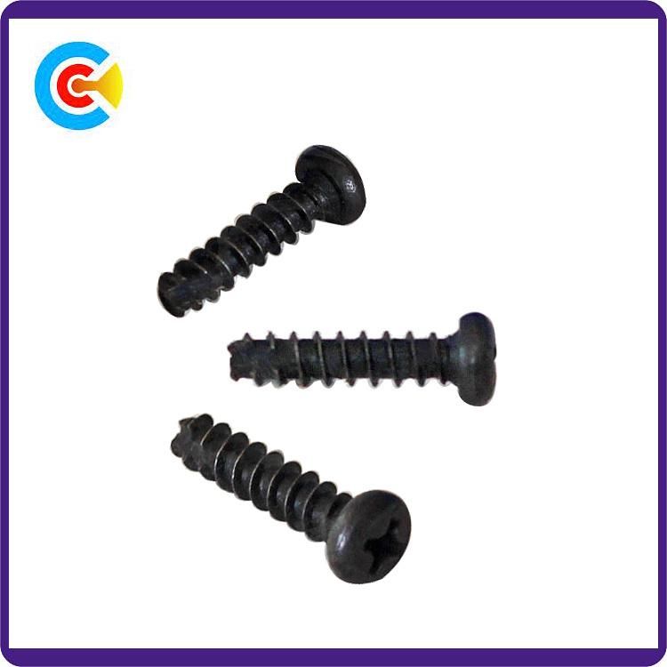 GB/DIN/JIS/ANSI Carbon Steel/Stainless Steel Crossed Tail Tapping Screws for Building Railway