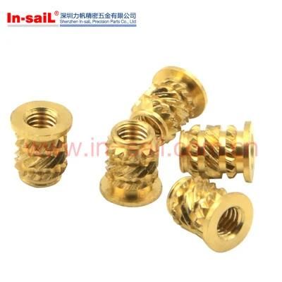 Specially Designed Small Brass Insert Nuts for Plastic