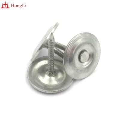 1-1/4&quot; Electro Galvanized Ring Shank Round Metal Cap Nails with 25lb Box