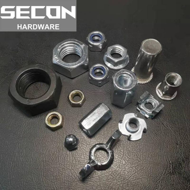 China Factory Hexagon Nut/Nylon Insert Lock Nut/Coupling Nut/Hex Nut/Flange Nut/Wing Nut/Cage Nut/Tee Nut/Spring Nut/Castel Nut/ Welding Nut/Square Cap Long Nut