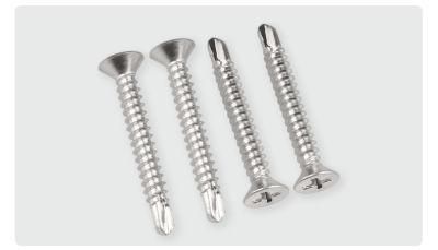 Stainless Steel Drill Tail Screw Cross Countersunk Head Self Tapping Screw