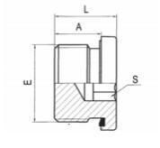 Hydraulic Fluid Equipment, Metric Male Captive Seal Hollow Hex Plug, Hose Adapter