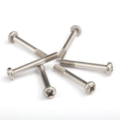 Custom Size M2 M3 M4 M5 M6 M8 M10 M12 Stainless Steel Pan Head Phillips Screw