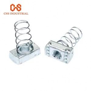 Good Quality Carbon Steel Nut with Spring Q235 Zinc Plated M6 M8 M10 M12 Spring Nut