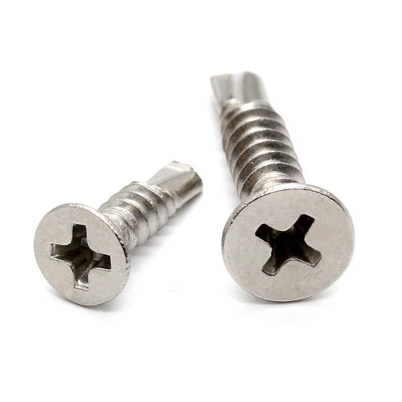 DIN 7504 Tapping Screws Steel Screw Cross Recessed Countersunk Head Self-Drilling Screw