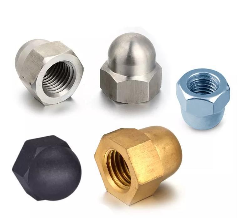 High Quality Hardware China Factory Brass Phosphor Bronze Hex Cap Nut