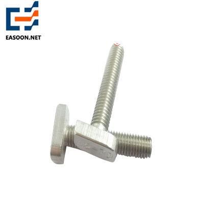 Color-Zinc Plated T Type Rectangle Head T Square Bolts DIN787 T-Bolt T Bolt T Head Bolt Hammer Bolt 304 316 Stainless Steel T Head Bolt T Bolt