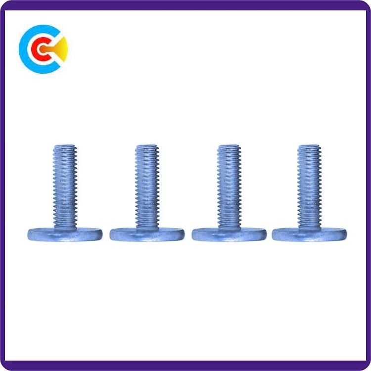 DIN/ANSI/BS/JIS Carbon-Steel/Stainless-Steel Non-Standard Flat Head Hand-Twist for Machine/Building Car/Bridge