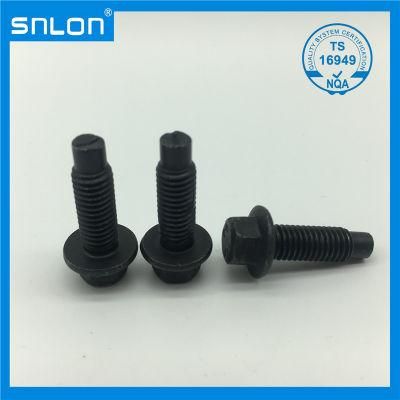 Class 8.8 Coarsethread Flange Screw Black Oxide for Auto Parts