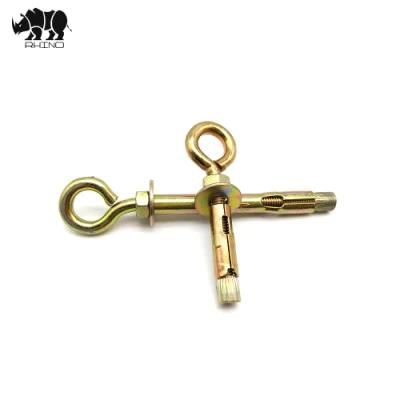 Sleeve Anchor with O Hook Bolt Yellow Zinc Anchor Fastener