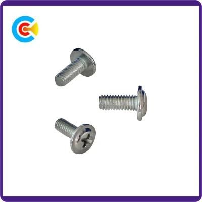 GB/DIN/JIS/ANSI Carbon-Steel/Stainless-Steel 4.8/8.8/10.9 Galvanized Crossed Head with Screws
