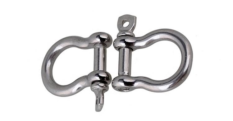 Hot Sale Stainless Steel Plate Wide Bow Shackles for Riggings