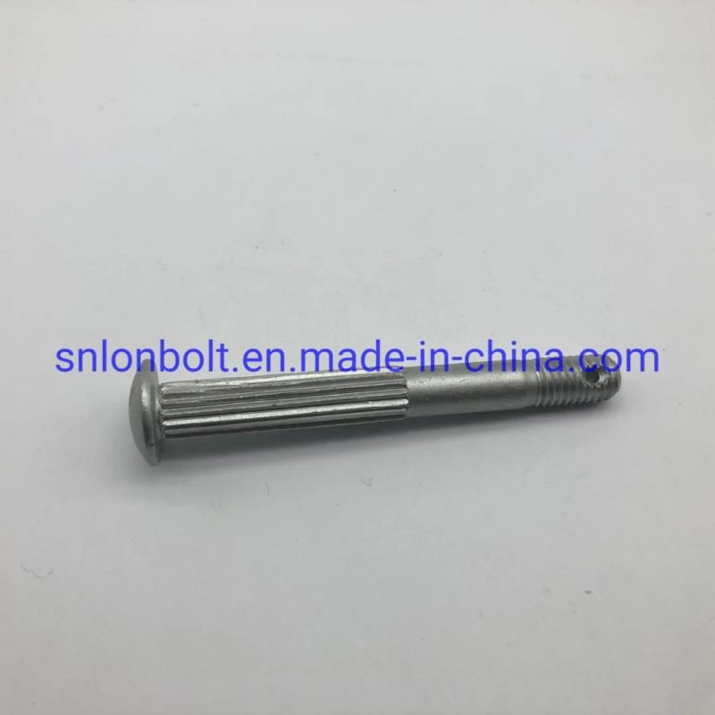 Round Head Knurling Bolt with a Hole Dacromet Gr4 Grade12.9