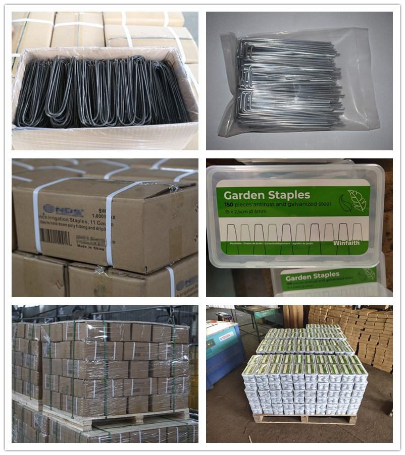 Wholesale Common Artificial Grass Galvanized Fence Staple U Shaped Curved Nails