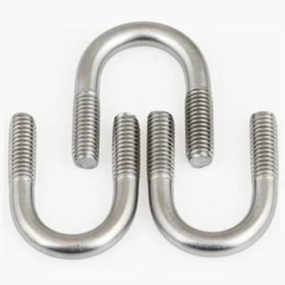 HDG U Bolt Hardware Galvanized Clamps Steel DIN3570 Clamp Ubolt M10 Flat Fastener Drop Forged Stainless Carbon Grade 8.8 Bolts