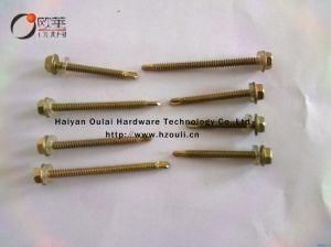 Hex Head Screw with EPDM Washer, Zinc Plated, Good Quality