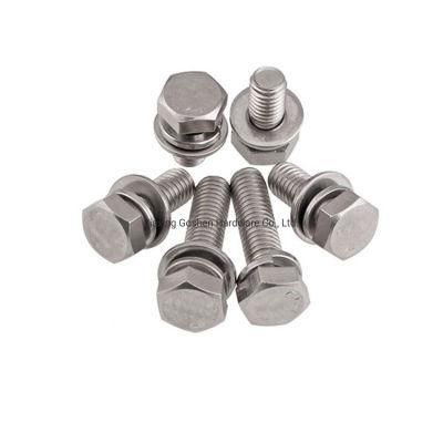 SS304 M5*25mm Hexagon Combination Bolt