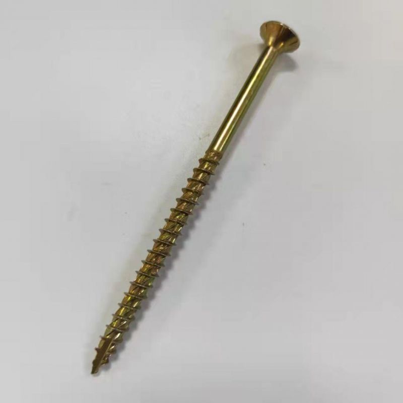 Angola Zambia Colombia Market/Big Discount Yellow Zinc Chipboard Wood Screws