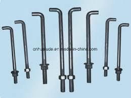 Galvanized Steel L Bolt, J Bolt, Foundation Bolt Anchor Bolt