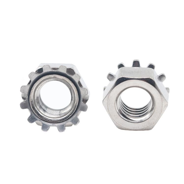 Zinc Plated K Lock Nut with External Washers
