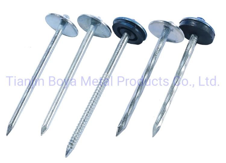 Good Quality Galvanized Umbrealla Head Roofing Nails 25kg Bag