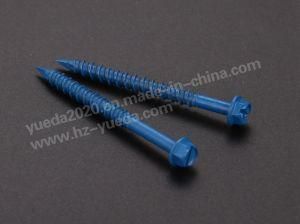 Hex Slotted Head Concrete Screw High Low Thread