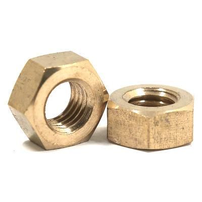 Car Parts Fastener H59 Brass DIN934 Hexagonal Nut Made in China