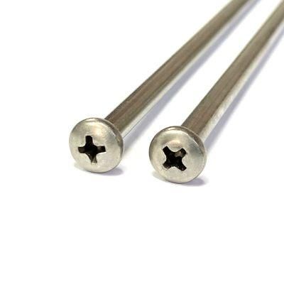 Stainless Steel Cross Recessed Phillips Pan Head Extra Long Screws