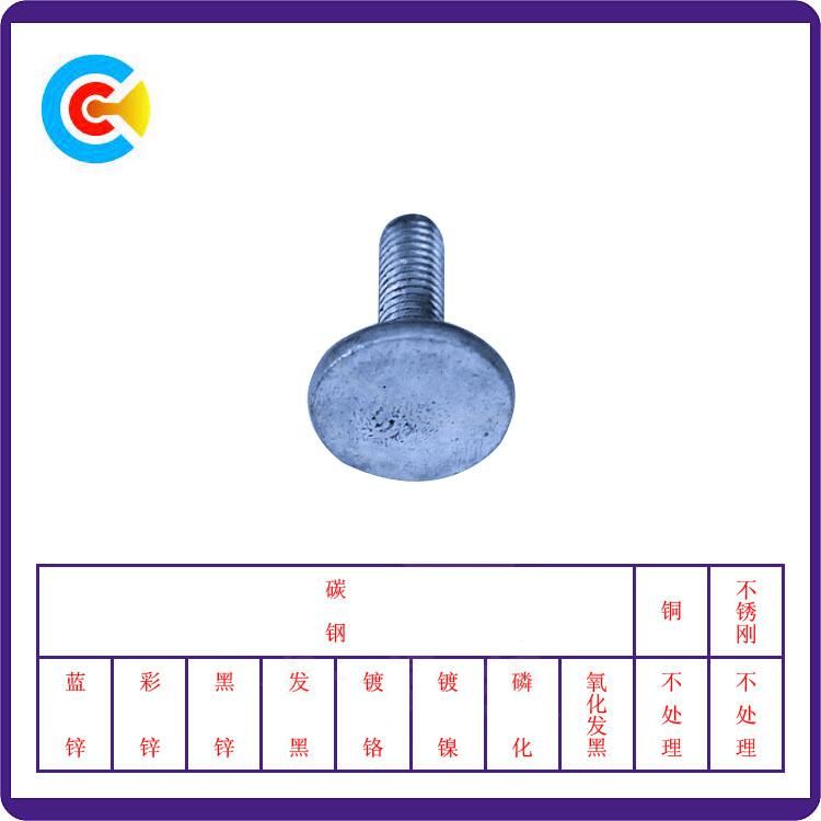DIN/ANSI/BS/JIS Carbon-Steel/Stainless-Steel Pan-Head 4.8/8.8/10.9 Galvanized Round Screw for Building