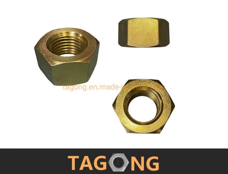 Zinc Plated Carbon Steel High Strengh Hex Nuts DIN934 DIN4032