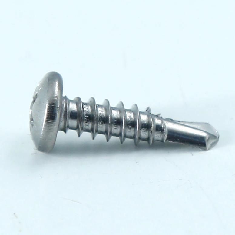 Phillips Drive Pan Head Cross Recessed Drive Self Drilling Screws SUS 316 Stainless Steel ISO 15481