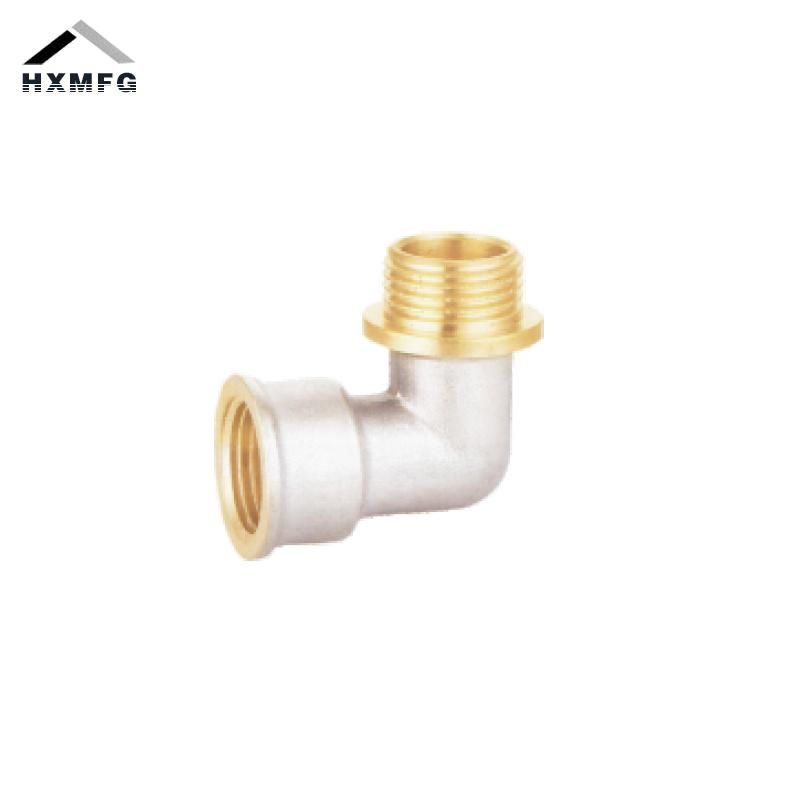Female Male Nickel Plate 90 Degree Thread Fitting Elbow