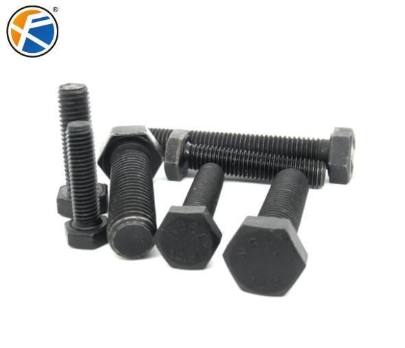 ASME B18.2.1 Hex Bolts Hex Cap Screw Half Thread Grade 8.8 Carbon Steel Black Oxided Galvanized