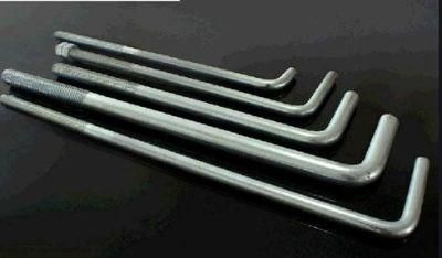 Zinc Plated/Galvanized - Grade 4.8 - M20 - L Type Bolt - Carbon Steel - Q235