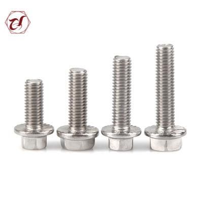 A2 Hex Head Screws Stainless Steel Flange Bolt