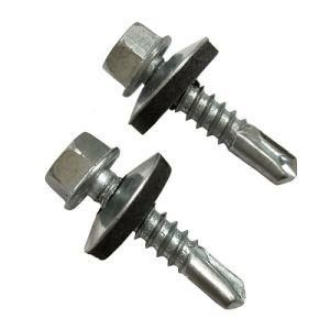 Chinese Factory Direct Hot Sale Hex Head Stainless Steel Self Drilling Screw Roofing Screw Tek Tapping Screw with Rubber Washer