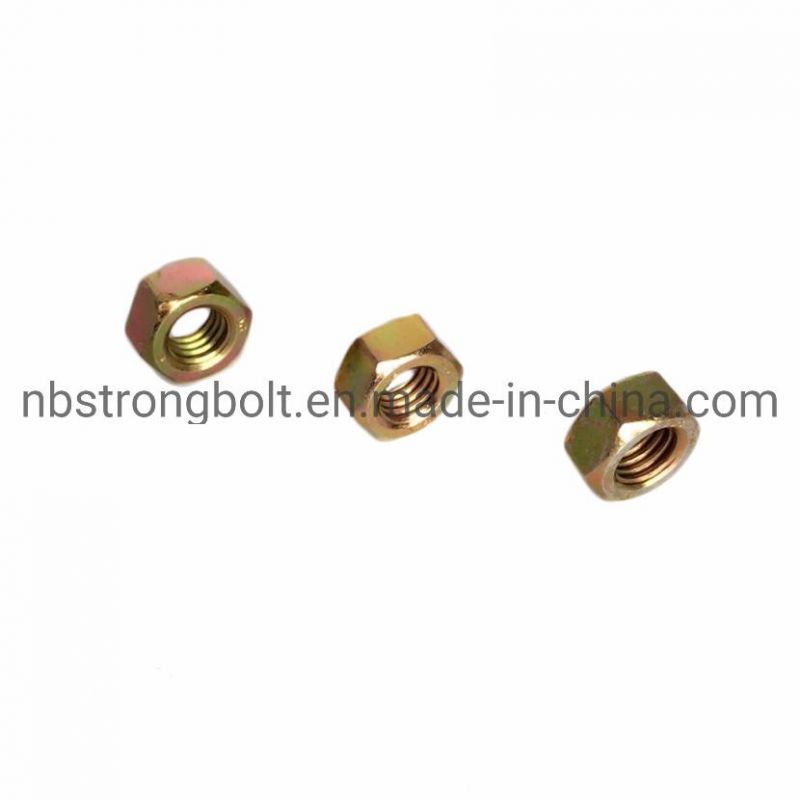 DIN934 Hex Nut Class 8 with Yellow Zinc Plated