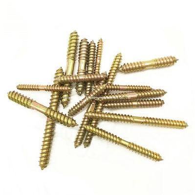 Threaded Dowel Screw Wood to Metal Yzp Zinc Plated M6 X 50mm