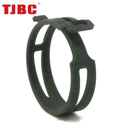 Black Treatment Spring Hose Clamp