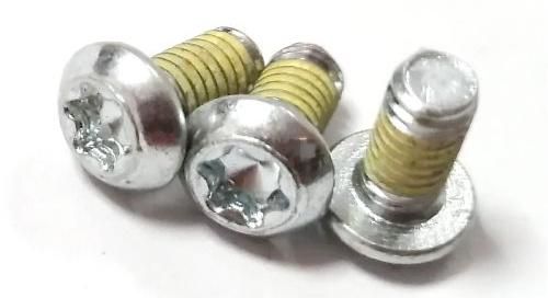 ISO7380 Galvanized Carbon Steel Nylok Patch Torx Button Head Screws